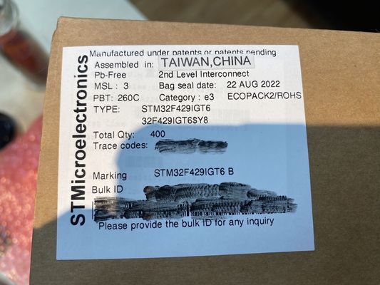 Jakość  STM32F429IGT6  LQFP176  SMDIntegrated Circuits MCU Controller Microcontrol fabryka