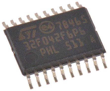 Na stanie Mikrokontrolery IC MCU 32BIT 32KB FLASH 20TSSOP Element elektroniczny Układy scalone STM32F042F6P6