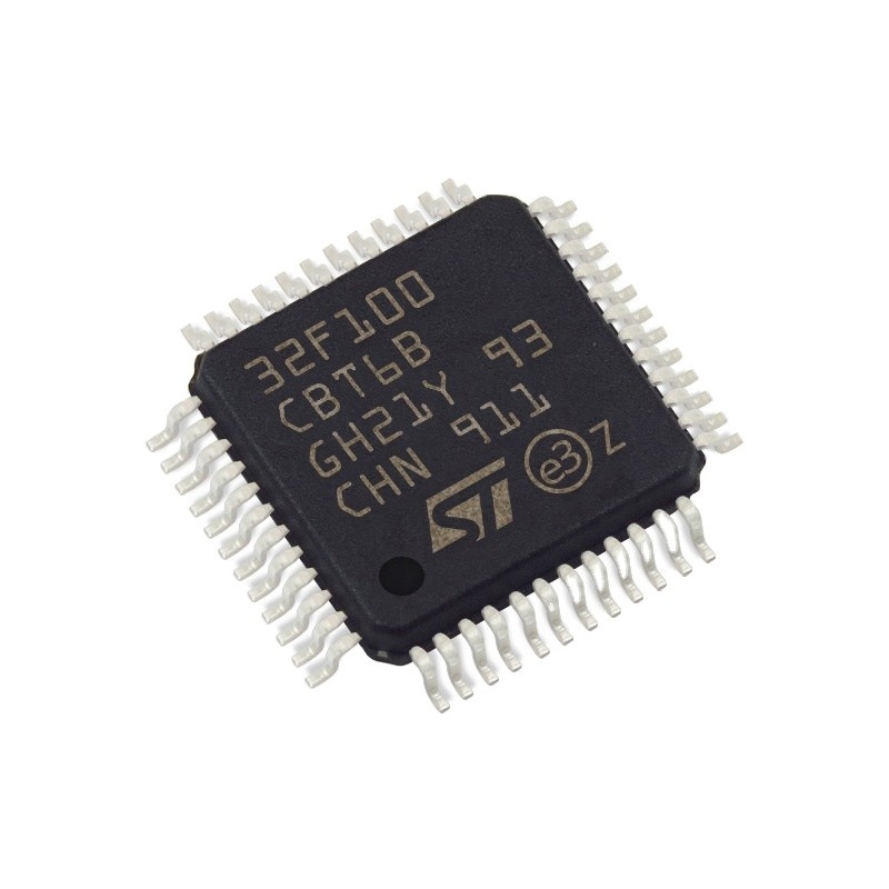 W magazynie mikrokontrolery IC MCU 32BIT 128KB FLASH 48LQFP układy scalone układ scalony STM32F100CBT6B