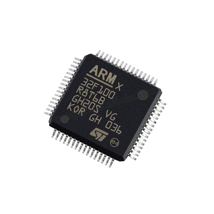 Nowe i oryginalne zapasy STM32F100 RISC 64KB Flash 2.5V 3.3V ARM Cortex M3 64 Pin STM32F100R8T6B