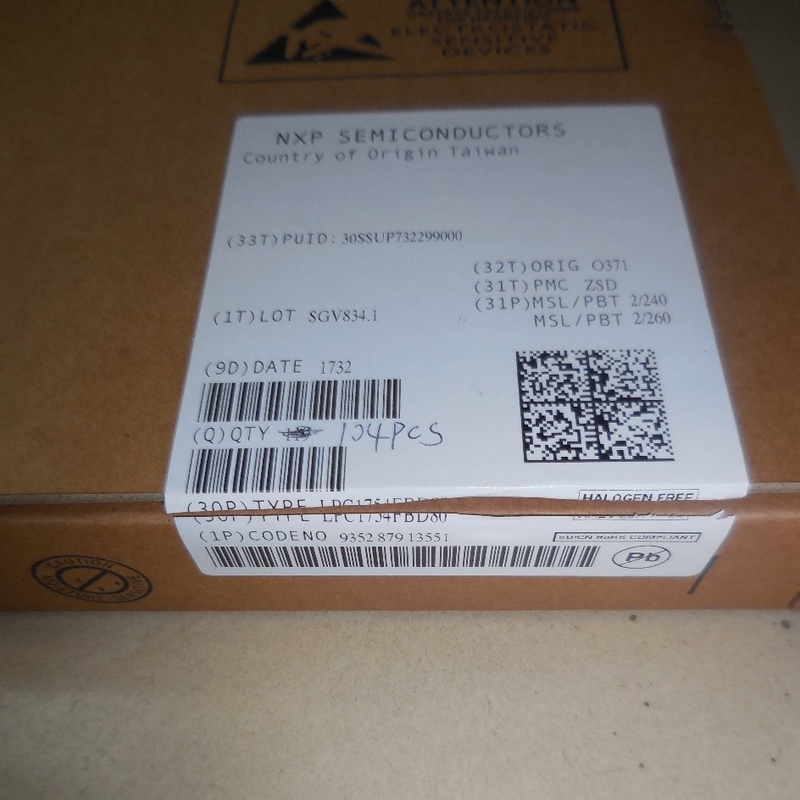 LPC1754FBD80 QFP80 układ scalony mikrokontroler IC nowy oryginalny nieużywany