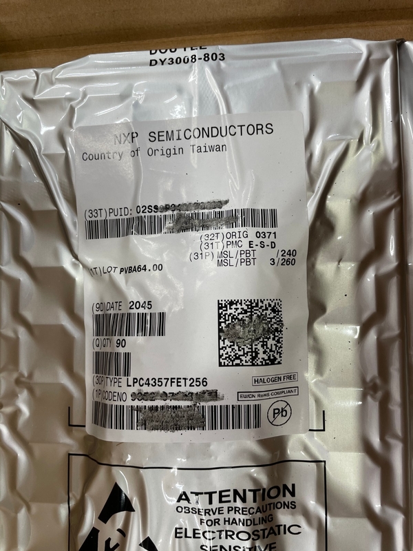 LPC4357FET256 BGA256 układ scalony mikrokontroler IC nowy oryginalny nieużywany